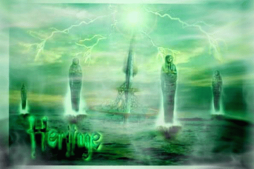 Among Old Human Sculptures